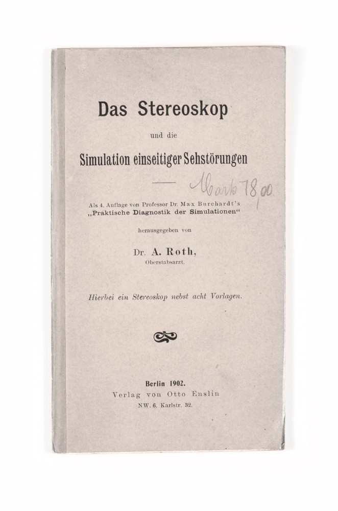 Das Stereoskop du Dr A. Roth 