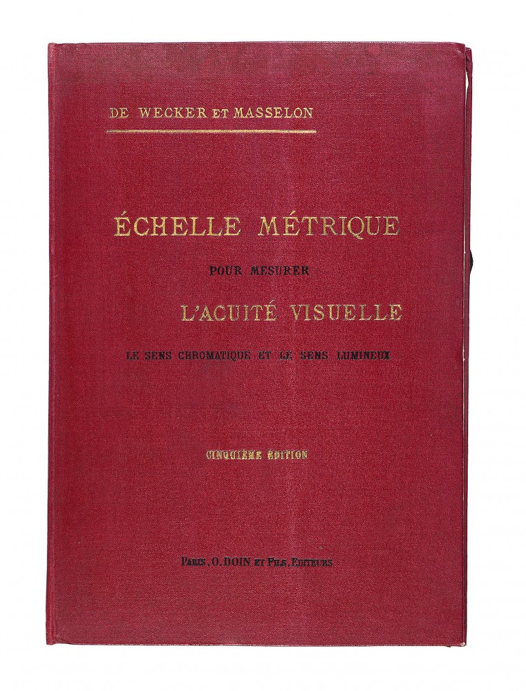 Echelle métrique pour mesurer les fonctions visuelles