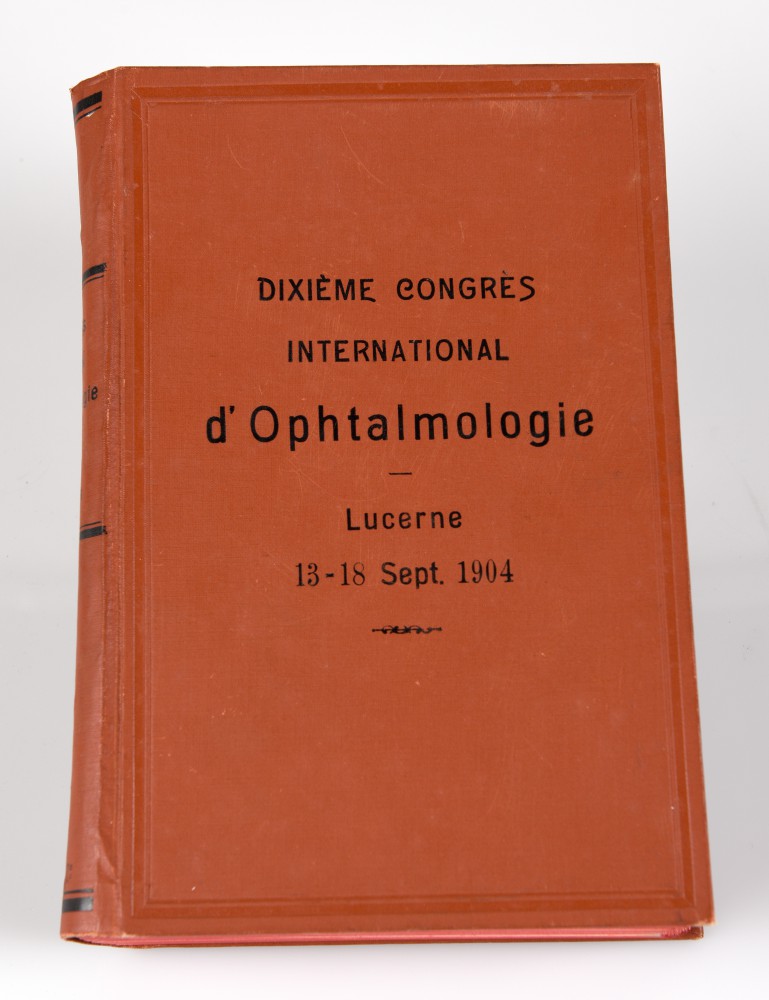 Dixième congrès international d'ophtalmologie, Lucerne 13-18 septembre 1904
