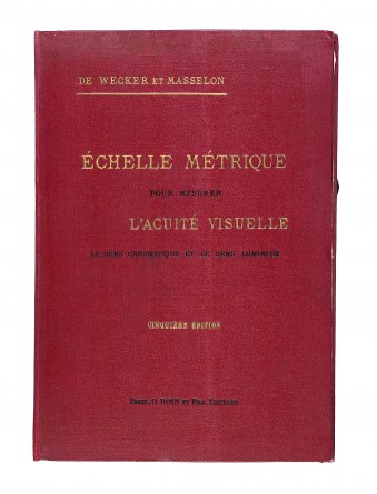 Echelle métrique pour mesurer les fonctions visuelles