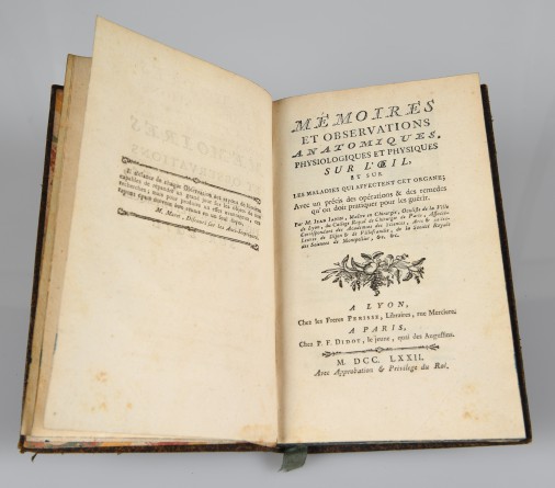 Mémoires et observations anatomiques physiologiques et physiques sur l'œil, Jean Janin