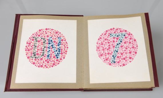 Tabelles isochromatiques pour l'examen de la vision des couleurs du Dr Polack