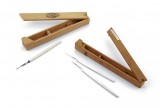 2 boîtes en bois d’instruments chirurgicaux