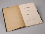 Echelle typographique pour mesurer de l’acuité visuelle selon Snellen, + échelle chromatique du Dr Galezofski 