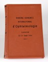 Dixième congrès international d'ophtalmologie, Lucerne 13-18 septembre 1904